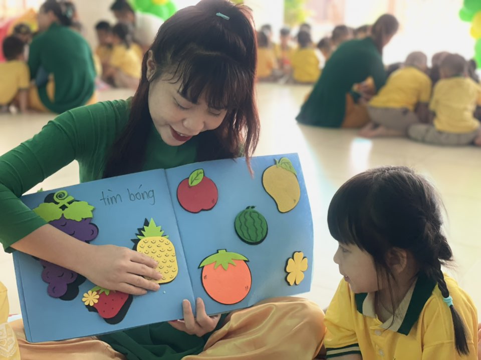Ngay Hoi Sach tai Truong Mam Non CLC Than Dong Loc Ninh 7