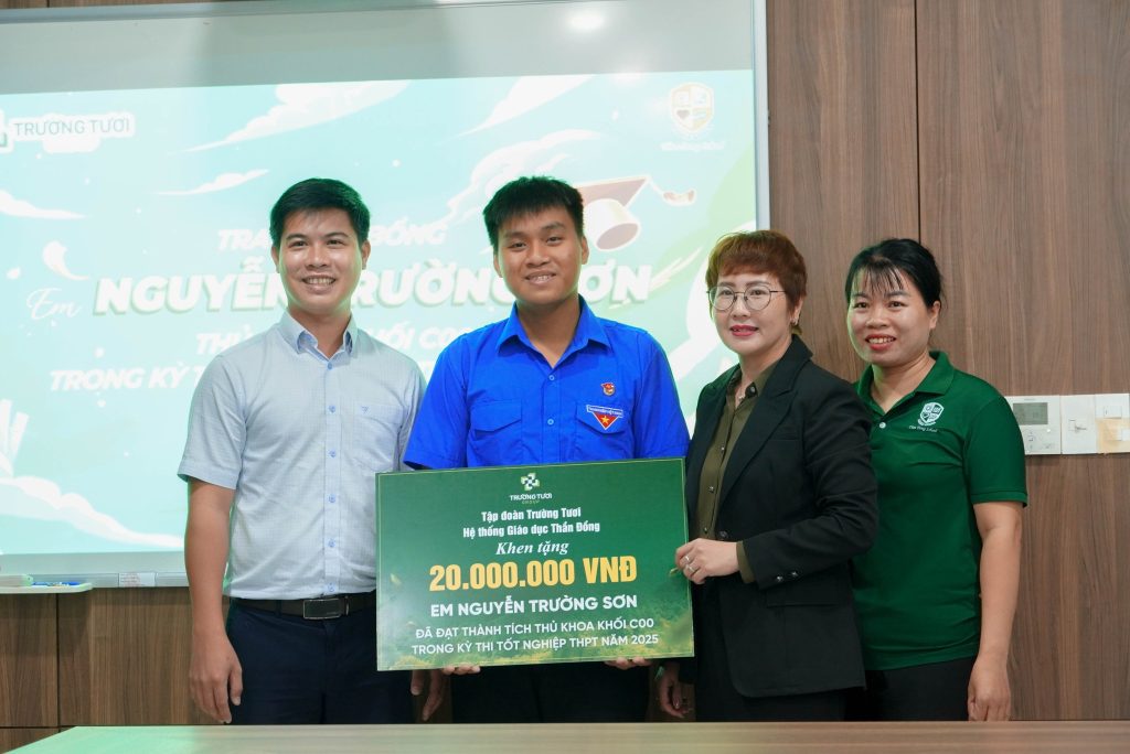 Tập đoàn Trường Tươi cùng Hệ thống Giáo dục Thần Đồng trao học bổng khuyến học Tap doan Truong Tuoi cung He thong Giao duc Than Dong trao hoc bong khuyen hoc 1